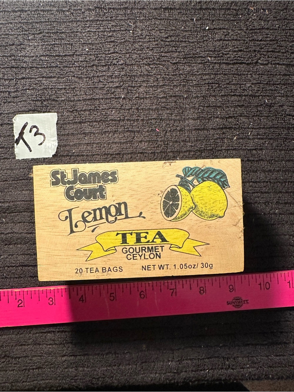 Lemon Tea Box - Yellow - Picture 3 of 3
